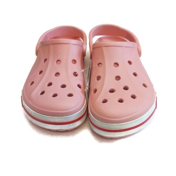 CROCS Mens 9 Womens Size 11 Bayaband Lightweight Slip On Clogs Shoes Petal Pink - Picture 6 of 9